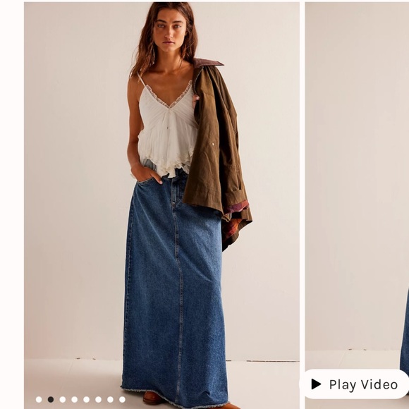 We The Free Come As You Are Denim Maxi Skirt - Picture 3 of 4